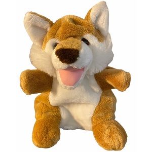 Dandee Plush 9” Fox Hand Puppet Forest Animal